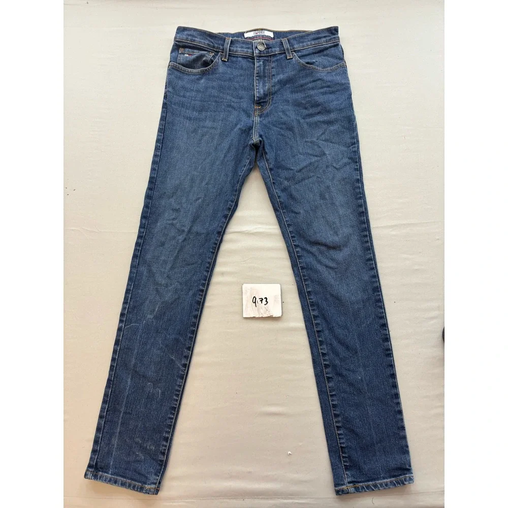 Tommy Jeans Mens 32x32 Slim Fit Medium Wash Blue Denim Jeans 973